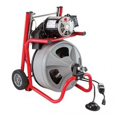 RIDGID 52363 K-400 Drum Machine with C-32 3/8 Inch x 75 Foot Integral Wound (IW) Solid Core Cable  Drain Cleaning Machine - B01AGV5V3I